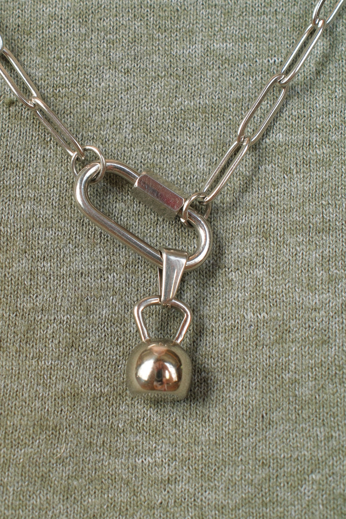 Kettlebell Necklace Charm