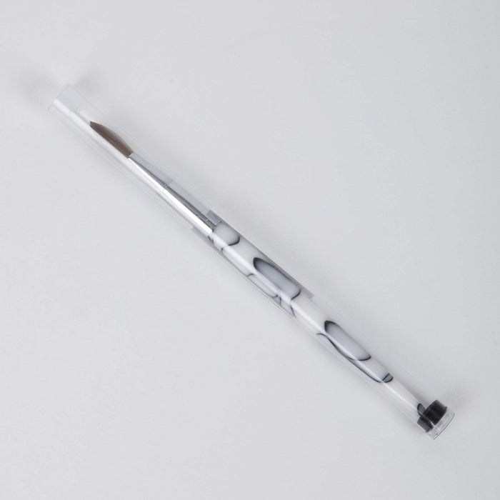 Nail Brushes & Cuticle Pushers Kolinsky Acrylic White Brush #10