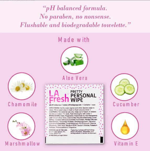 La Fresh Travel Lite™ Feminine Hygiene Wipes 200 ct