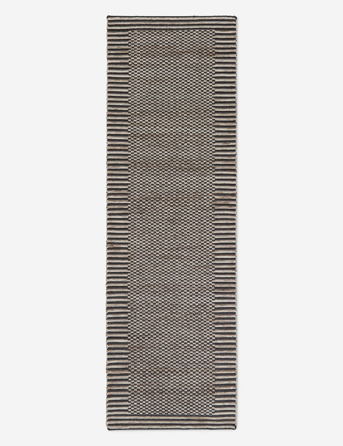 #size::2-6--x-8--runner | Lavinia handwoven high contrast outdoor runner rug.