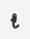 #color::black | Black Leggy Crossed Wall Hook by SIN Ceramics