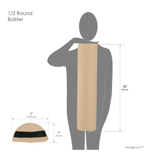 Living Earth Crafts Full Half Round Bolster