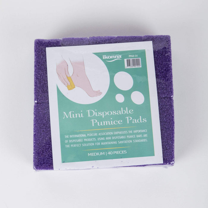 Files, Buffers, Brushes & Pumi Purple Mini Pumice Pads, Extra Coarse, Purple and Yellow, 40 pack