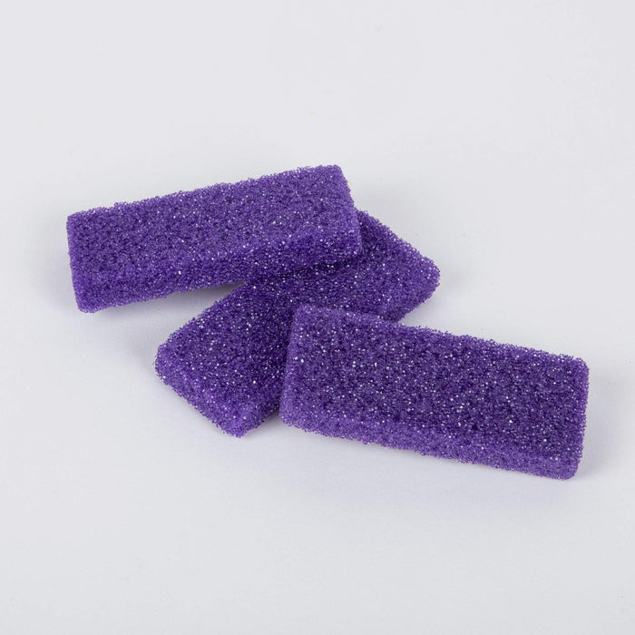 Files, Buffers, Brushes & Pumi Mini Pumice Pads, Extra Coarse, Purple and Yellow, 40 pack