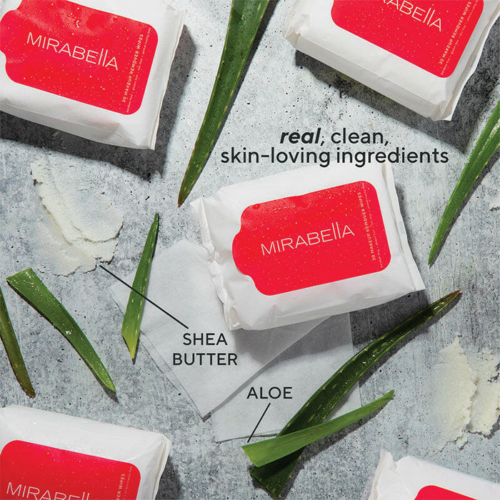 Mirabella Wipeout Makeup Remover Wipes, 30 ct