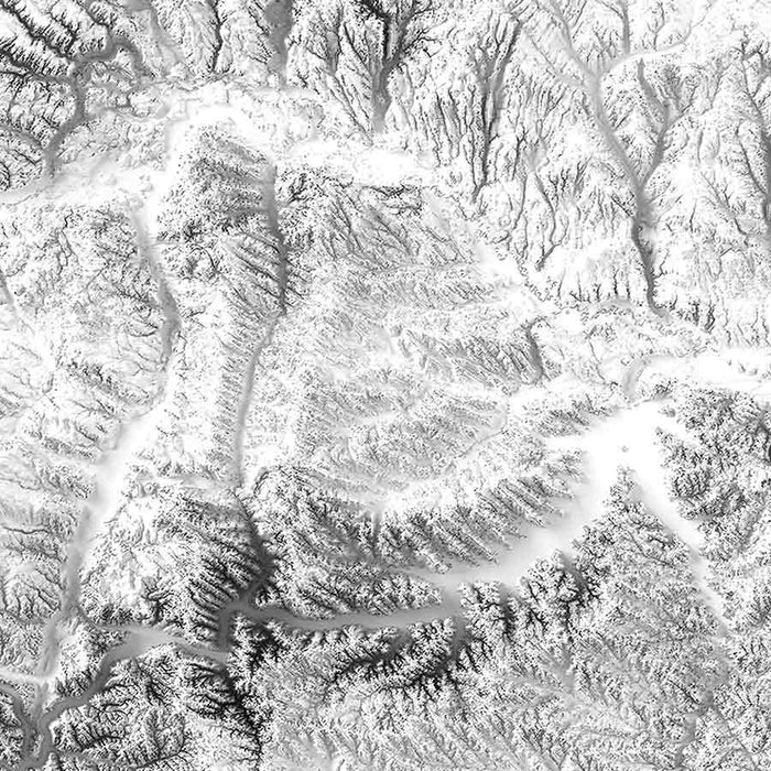 Montana Elevation Map - No Frame - North Drinkware