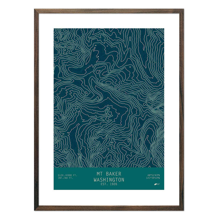 Mount Baker, Washington - No Frame - North Drinkware