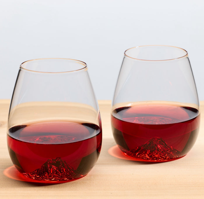 Mt. Rainier Wine Glass Set of 2 - North Drinkware