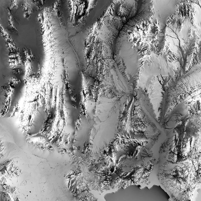Nevada Elevation Map - No Frame - North Drinkware