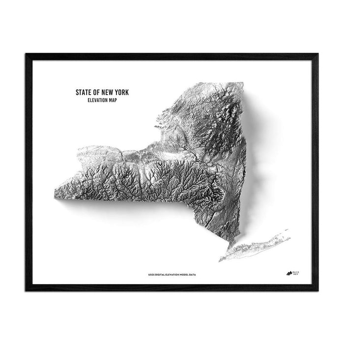 New York Elevation Map - No Frame - North Drinkware