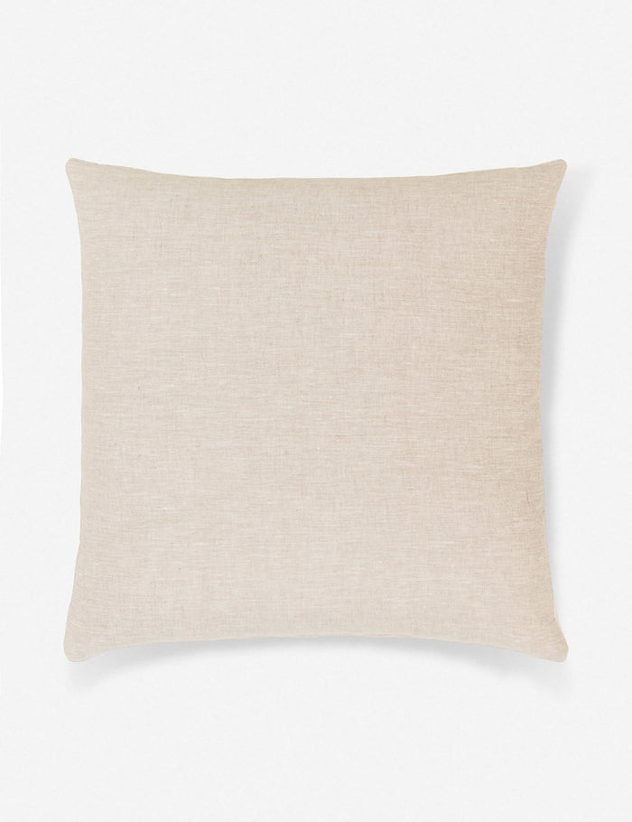 #size::20--x-20- | The natural linen backing on the Norala solid white handmade square throw pillow