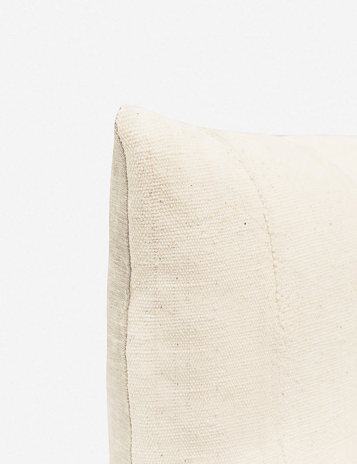 #size::20--x-20- | The corner of the Norala solid white handmade square throw pillow