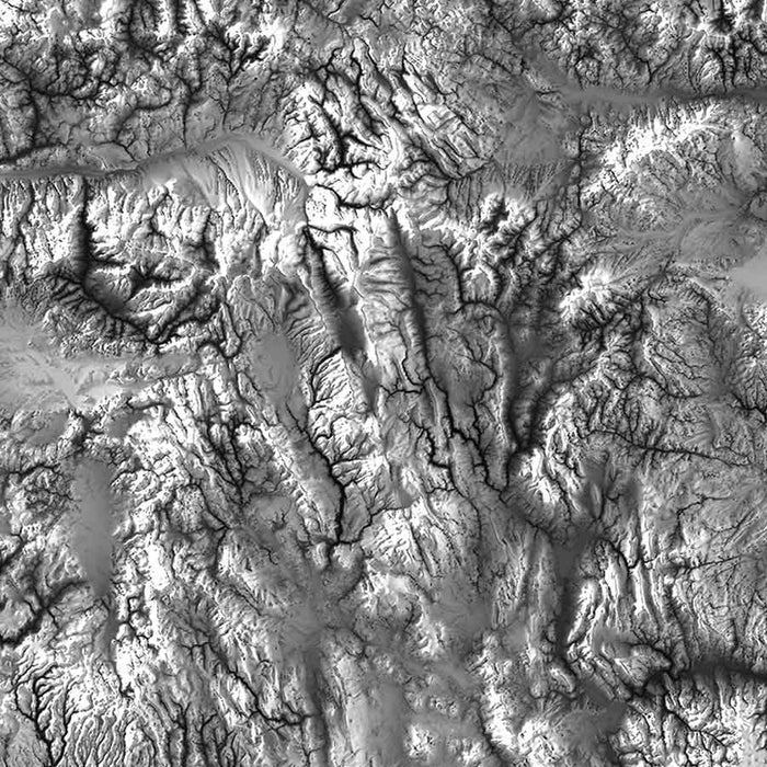 Oregon Elevation Map - No Frame - North Drinkware
