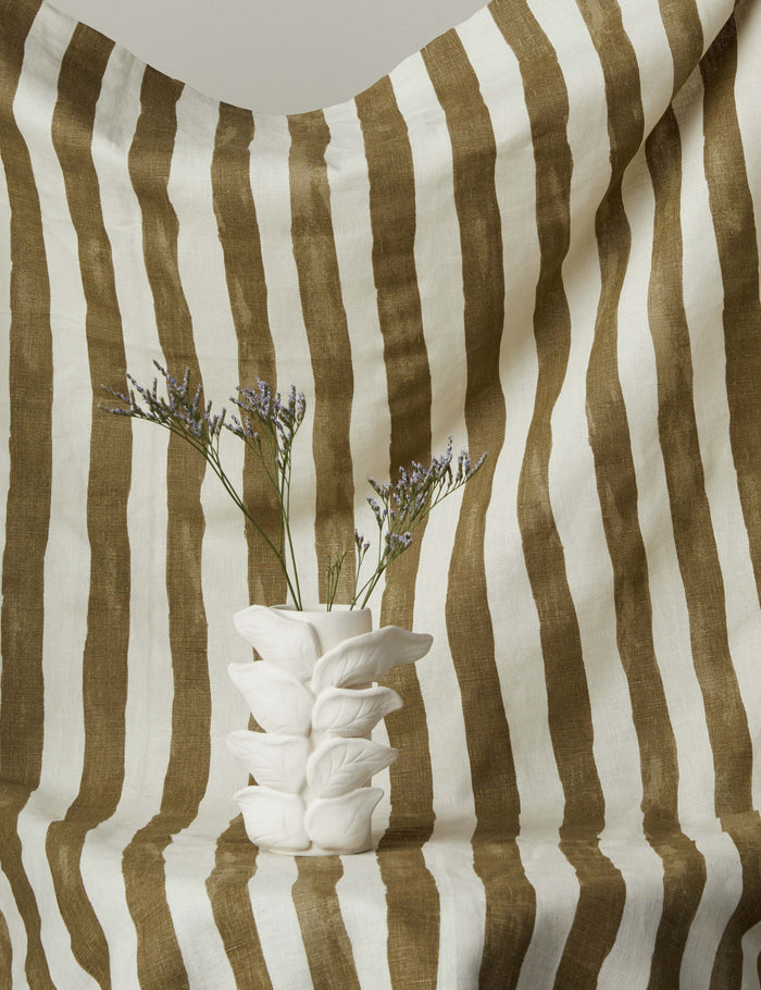Dark Olive and Ivory
