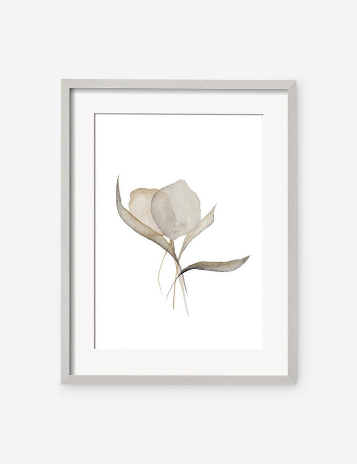 #color::silver #frame-option::framed #size::23--x-29- #size::14--x-17- #size::17--x-23- #size::29--x-37- #size::35--x-45- | Pale Bouquet Print in a silver frame