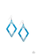 Paparazzi Earring ~ Eloquently Edgy - Blue