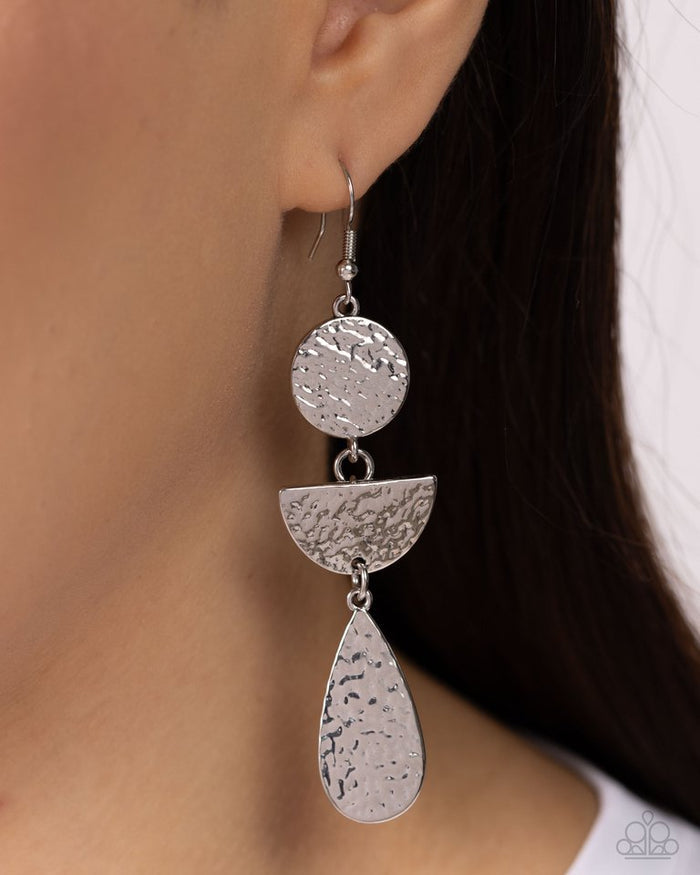 Paparazzi Earring ~ Thrift Shop Trove - Silver