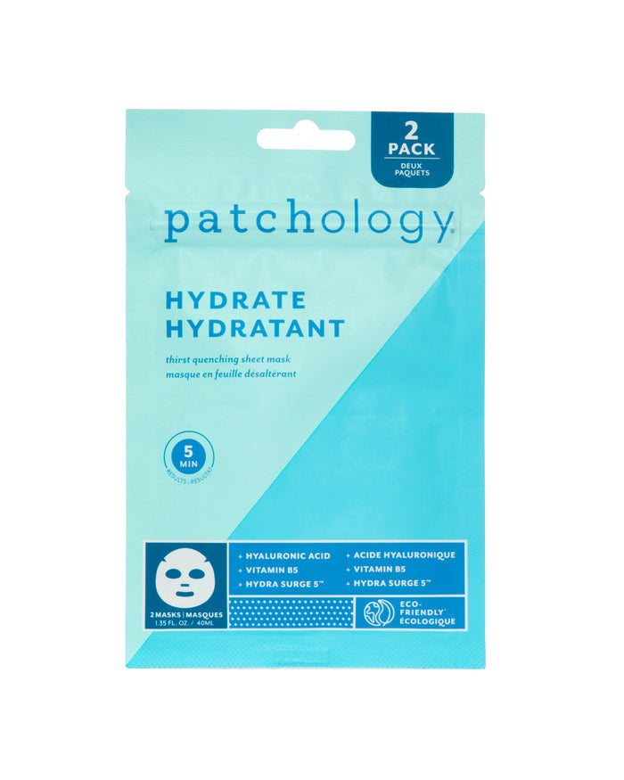 Patchology FlashMasque, Hydrate, 2 ct