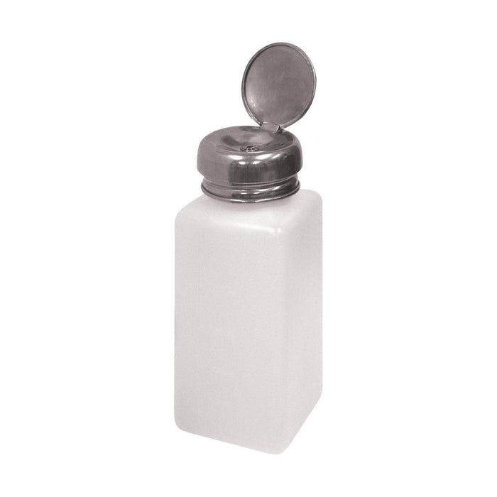 Plastic Pump Dispenser Bottle 2"x2"x5", 8 oz.