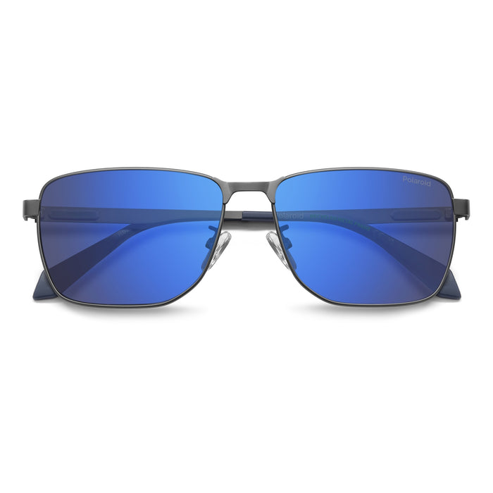 MATTE DARK RUTHENIUM BLUE / 58-15-145 / BLUE MIRROR POLARIZED