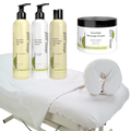 Pure-ssage Massage Intro Kit with Sheet Set, White