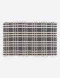 #size::1-9--x-2-10- | Rika black and white cotton machine washable mat with checkerboard pattern