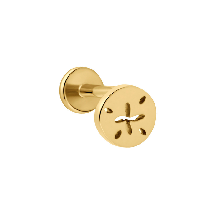 Sand Dollar Flat Back Stud