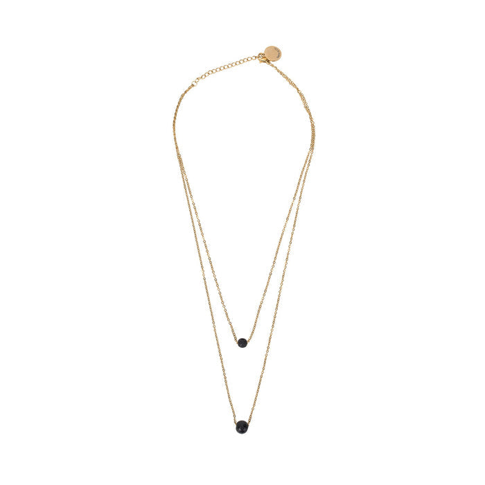 Serina & Company Double Strap Lava Necklace