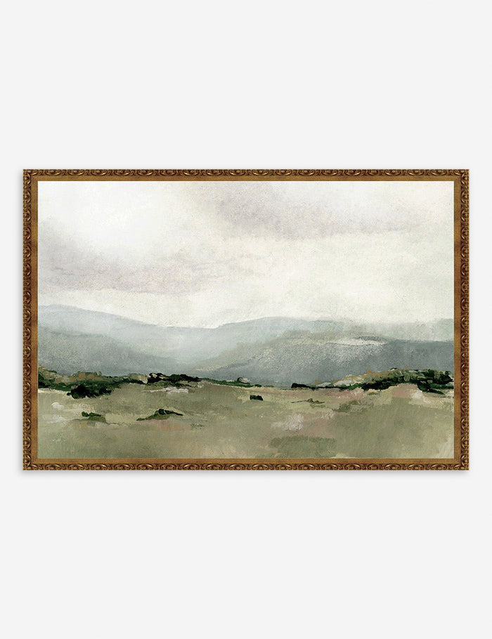 #frame-option::framed #size::14--x-10- #size;:26--x-18- #size::32--x-22- #size::38--x-26- | Shepherd's Meadow Print in a bronze framed