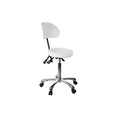 Silverfox Round Stool with Backrest