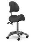 Silverfox Saddle Stool with Back