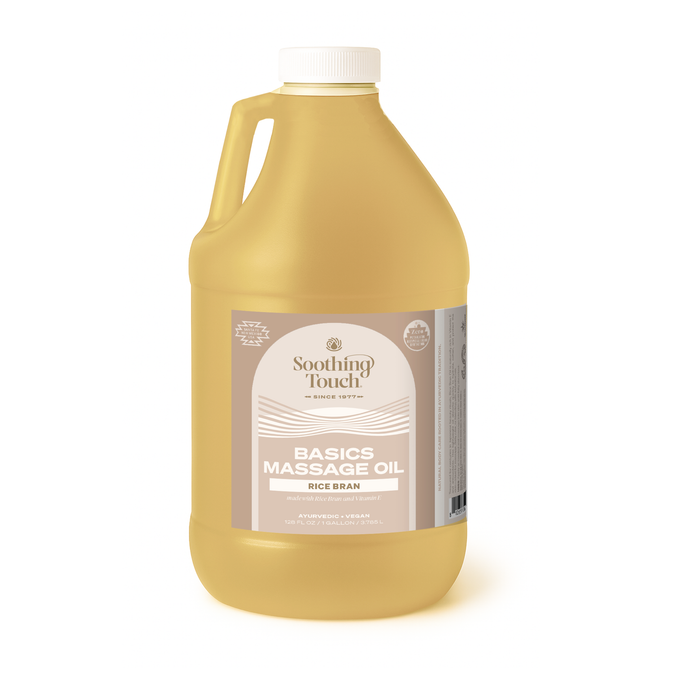 Soothing Touch Basics Rice Bran Blend Massage Oil, 1 gallon