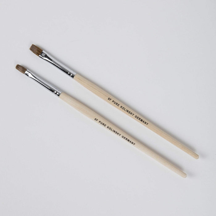 Nail Brushes & Cuticle Pushers Spade Kolinsky Gel Brush , #6 F and #8 F