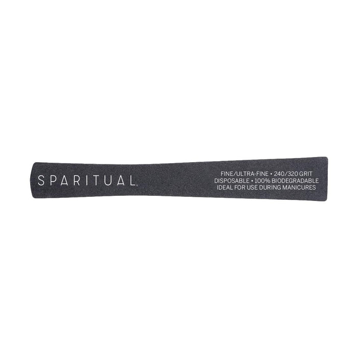 SpaRitual Black Board Eco Nail Files, 240/320 Grit, 5 ct