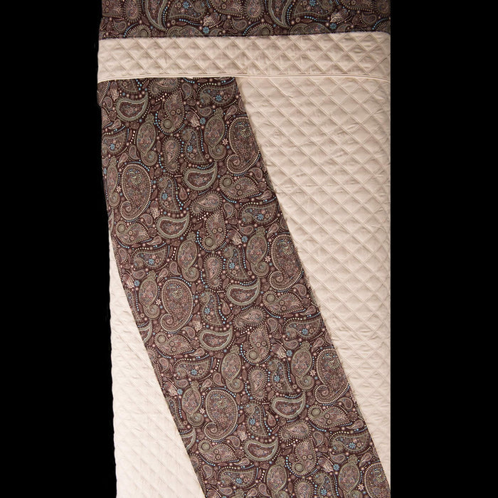Linens White Sapphire Paisley Face / White Solid Back Sposh Massage Table Saddle Paisley Collection