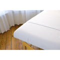 Sposh Premium Waterproof Fitted Sheet and Face Rest Cover for Massage Tables,  White