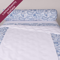 Sposh Professional Paisley Bolster Cover, White Sapphire