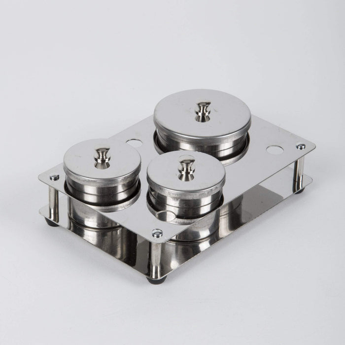 Bowls, Dishes, Dispensers & Bo Stainless Steel Covered Dish Set, 3 hole