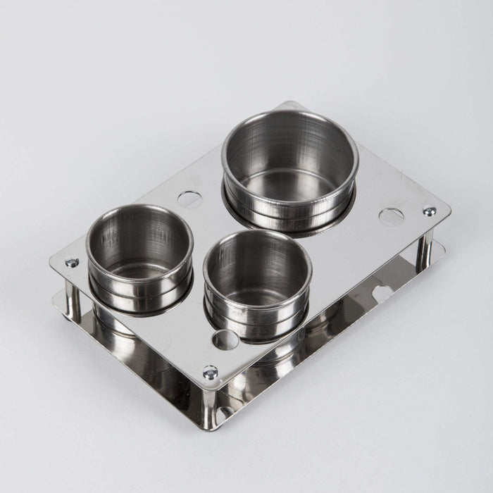 Bowls, Dishes, Dispensers & Bo Stainless Steel Covered Dish Set, 3 hole