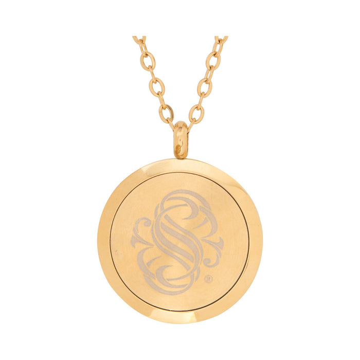 Jewelry Stainless Steel Golden Waves Pendant