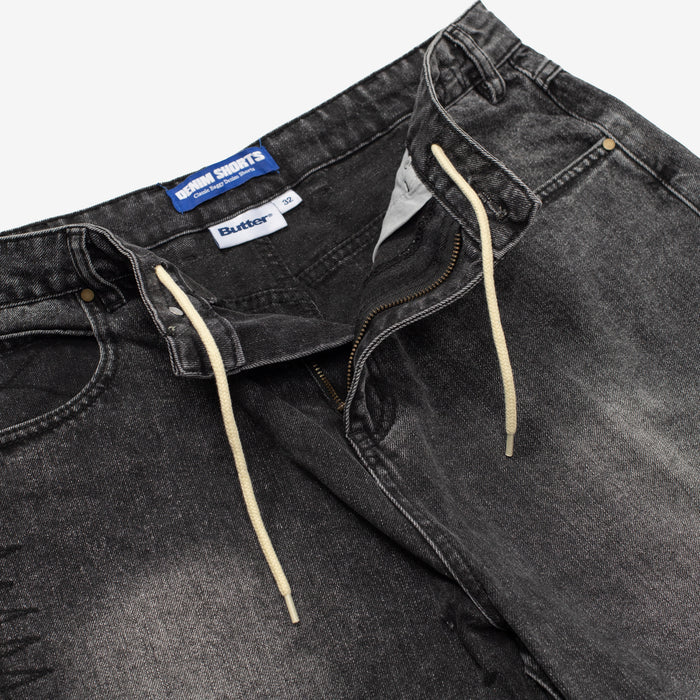 Stitch Denim Shorts