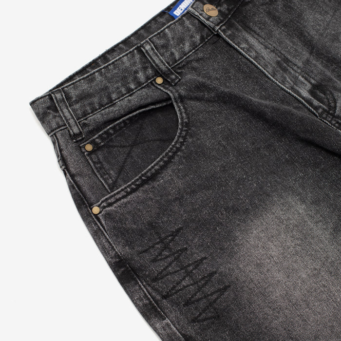 Stitch Denim Shorts