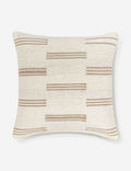 #style::square | Stripe break natural and cream square pillow by Sarah Sherman Samuel