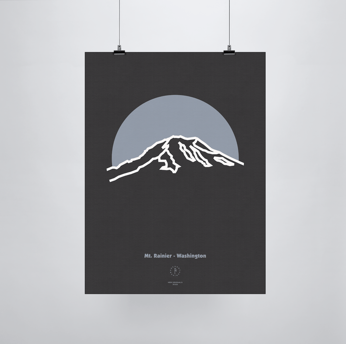 The Mt. Rainier New Original Poster - North Drinkware