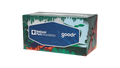 National Park Foundation & goodr foldable sunglasses case featuring illustrated forest and lake artwork.