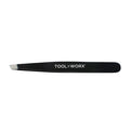 Tweezers Black Onyx ToolWorx Power Grip Slanted Tweezer