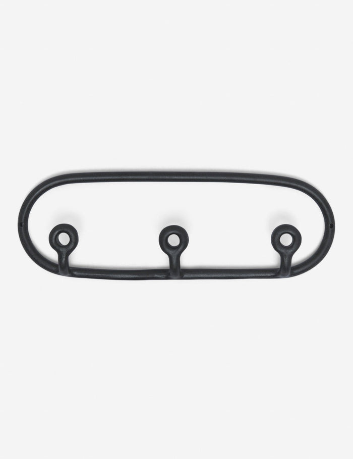 #color::black | Black Trio Stoneware Coat Rack by SIN Ceramics