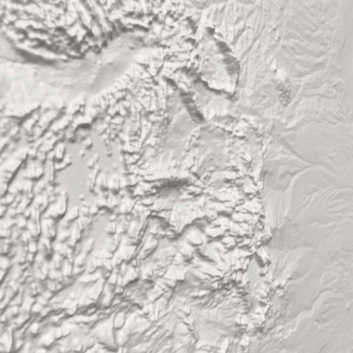 USA - White 3D Raised Relief Map - North Drinkware