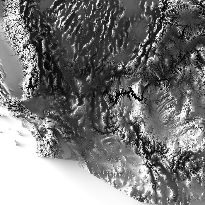 USA Elevation Map - No Frame - North Drinkware