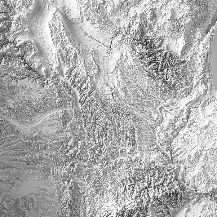 USA Elevation Map - No Frame - North Drinkware